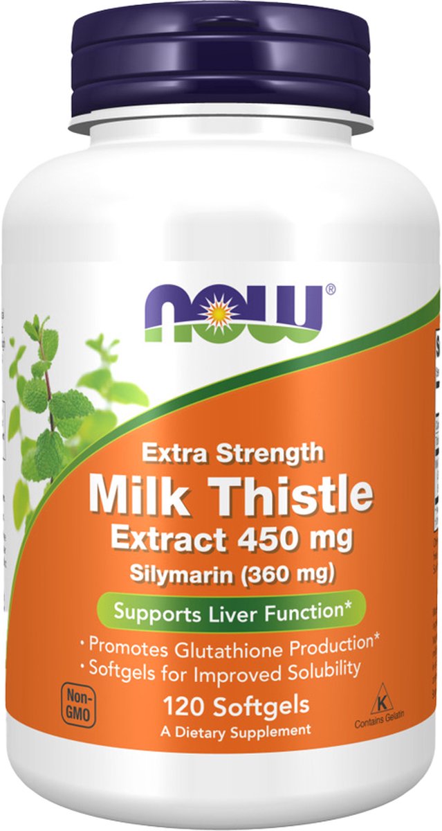 Goedkoopste NOW Foods - Mariadistelextract, extra sterk 450 mg (120 softgels