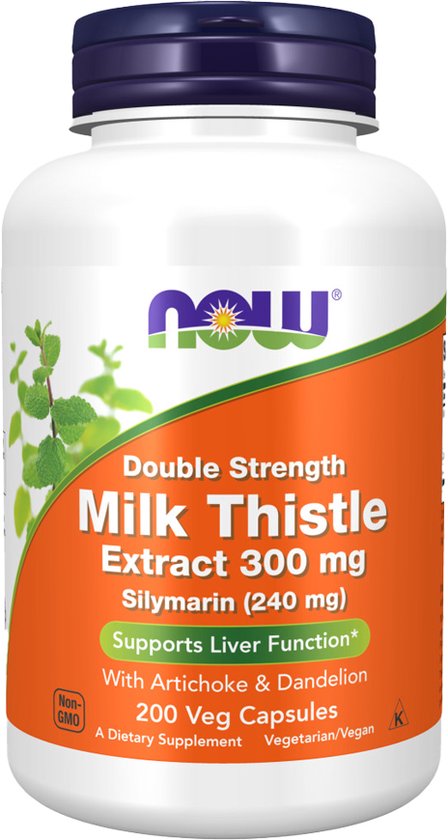 NOW Foods - Mariadistelextract, dubbele sterkte 300 mg (200 capsules)