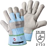 L+D Granit 1574 Werkhandschoen Runder nerfleer Maat (handschoen): 8, M EN 388:2016 Cat II 1 paar