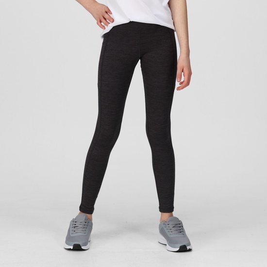 De Regatta Atkin II fitnessleggings - meisjes - stretch - UV-bescherming - Donkergrijs