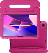 Hoesje Geschikt voor Lenovo Tab M10 Plus 3rd Gen Hoesje Kinderhoes Shockproof Hoes Kids Case - Roze
