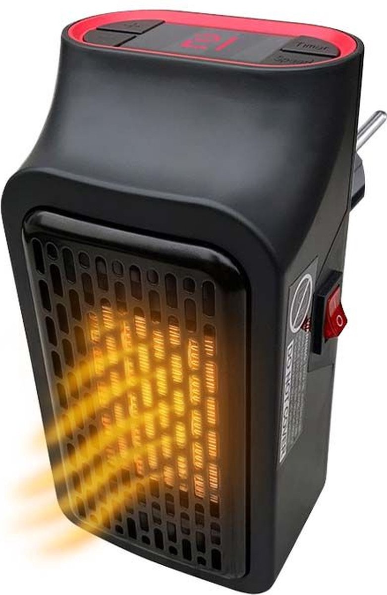 Keramische stopcontact-verwarming - Kachel - 2 warmtestanden - 350 Watt - Met timerfunctie - Heater