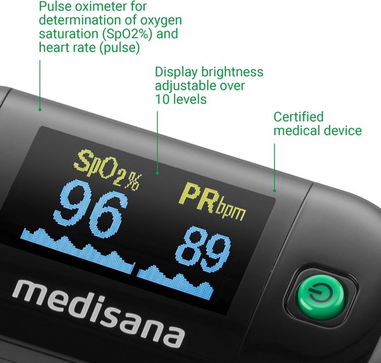 medisana PM 100 - Black Saturatiemeter