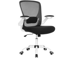 Ergonomische Bureaustoel - Compleet Verstelbaar - Inklapbare Armleuning - Wit