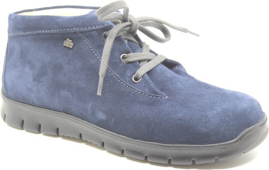 Finn Comfort, LEON, 02854-427210, Jeans bleu botte à lacets légère pour femme