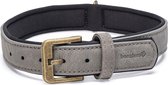 Beeztees Balacron Ax - Honden Halsband - Kunstleer - Grijs - Nekomvang van-tot x breedte: 43-53 cm x 25 mm