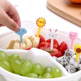 Without Lemon - Bento Mini Prikkers - Fruit Vorkjes - Cake Decoratie - Cocktailprikkers - Kinderen - Lunchbox - Verjaardag - Feest - Set van 10 - Japans - Animals 1.0 Thema