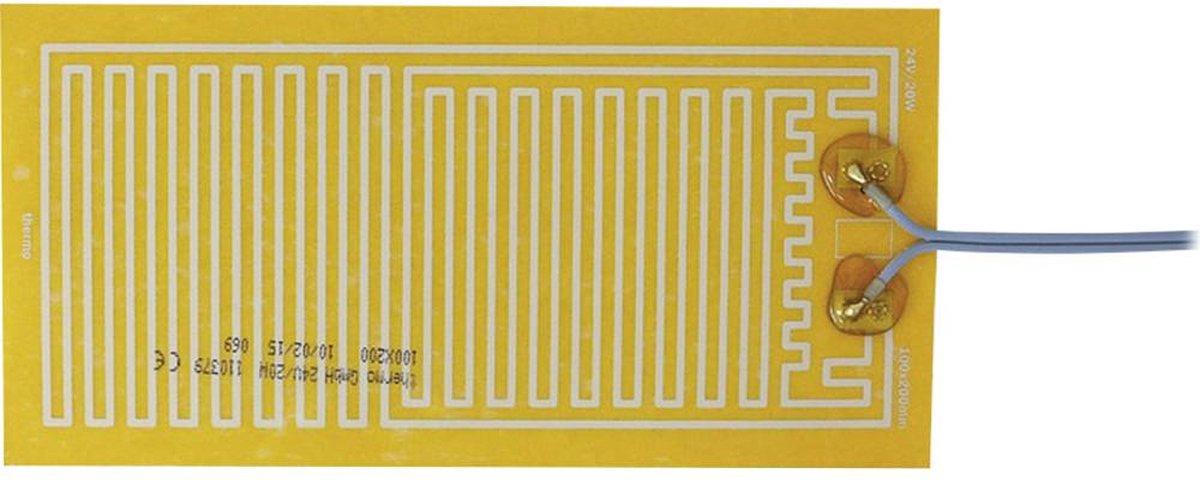 Thermo TECH Polyester Verwarmingsfolie Zelfklevend 24 V/DC, 24 V/AC 20 W Beschermingsklasse IPX4 (l x b) 200 mm x 100 m
