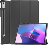 Tablet hoes geschikt voor Lenovo Tab P11 Pro 2nd Gen - Tri-fold hoes met auto/wake functie - 11.2 inch - Zwart