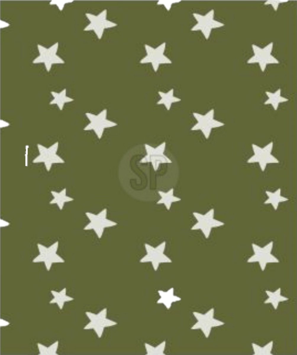 Polyester fleece deken/dekentje/plaid - 130 x 170 cm - marine groen met sterren