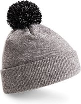 Beechfield 'Snowstar® Beanie' Grijs/Zwart