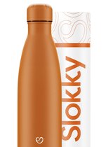 Slokky - Matte Orange Thermosfles & Dop - 500ml