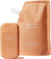 HAAN Handzeep Healing Chrysants 30ml & Refill Pack 100ml - Handspray - Navulling - Navulzak - Set van 2
