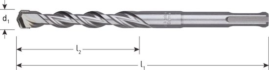 Hamerboor SDS+ V-Breaker Ø 4,0 x 50 / 110 mm. - Rotec