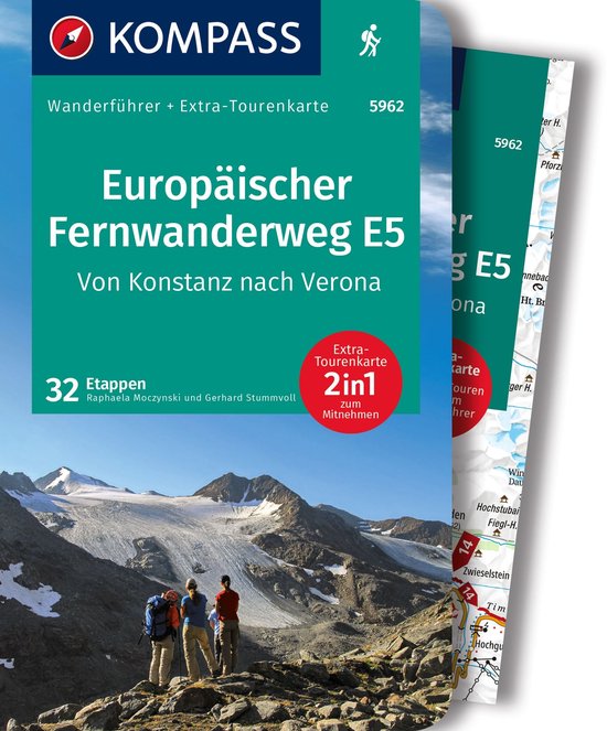 KOMPASS Wanderführer 5962 Europäischer Fernwanderweg E5, V ... - cover