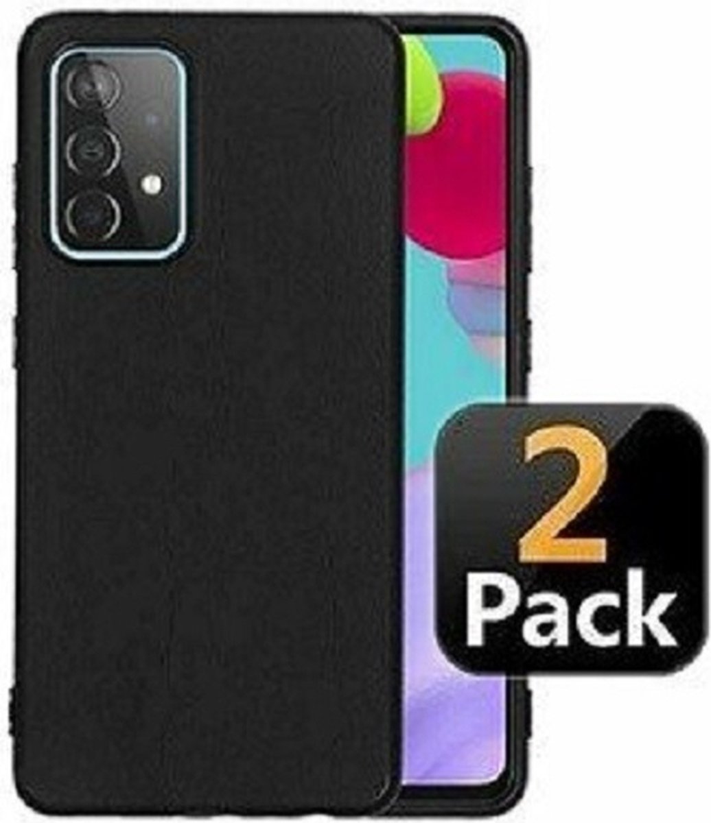 Samsung A52 5G Hoesje Siliconen TPU Zwart 2x