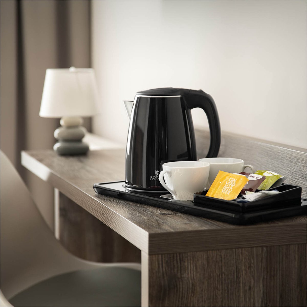 Royal Catering Waterkoker - koffie- en theestation - 1,2 L - 1.550 W - draadloos