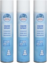 3x Aérosol / Aérosol à neige 300 ml - Neige artificielle / faux spray à neige