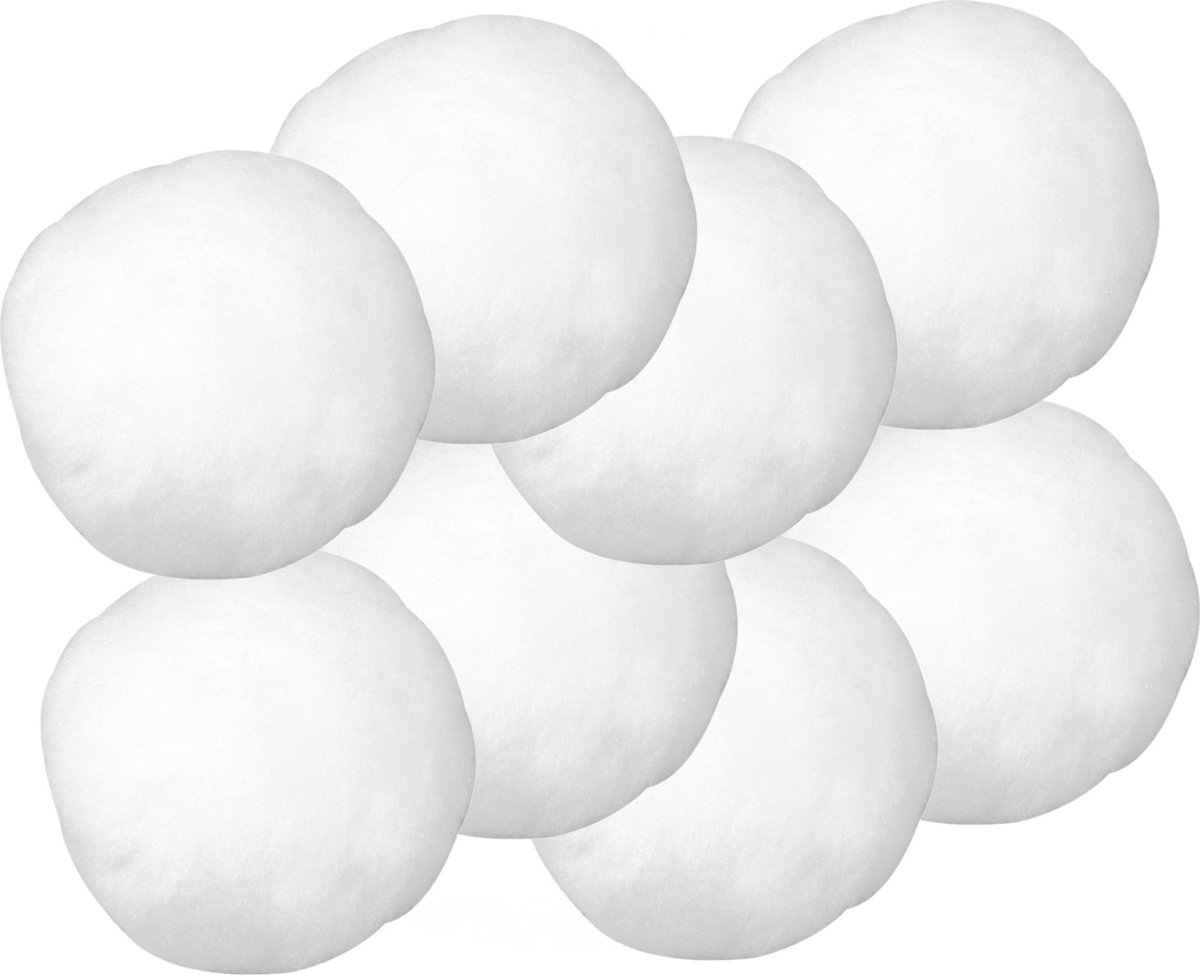 Rayher Hobby Sneeuwballen - 32x stuks - wit - D6 cm - acryl - sneeuwversiering - winter