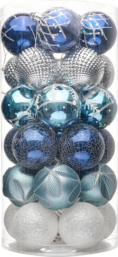 Deuba Kerstboomballen - Set van 102 Kunststof 3-6cm - Mat Glanzend Rood Deuba Kerstboomballen - Set van 102 Kunststof 3-6cm - Mat Glanzend Rood