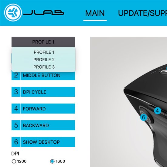 JLab JBuds Ergonomic Mouse, verbinding via Bluetooth of USB-ontvanger, verticale muis met meerdere apparaten, Silent Ergo volwaardige oplaadbare draadloze muis voor laptop, desktop-pc, tablet, Zwart JLab JBuds Ergonomic Mouse, verbinding via Bluetooth of USB-ontvanger, verticale muis met meerdere apparaten, Silent Ergo volwaardige oplaadbare draadloze muis voor laptop, desktop-pc, tablet, Zwart