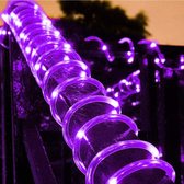 Tuyau lumineux - 5 mètres - Énergie solaire - Violet