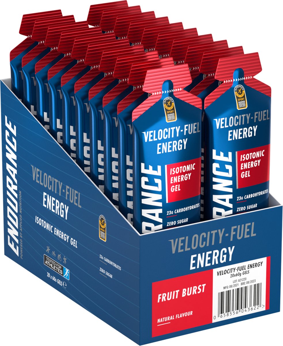 Goedkoopste Applied Nutrition Velocity Fuel Sprint - Energiegel - Energygel - Isotone Gels - Fruit Burst - 20 gels (20 x 60 ml
