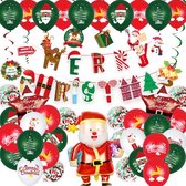 Festivz Noël Set XL Père Noël - Décoration de Noël - Décoration de fête - Confettis en papier - Rouge - Vert - Wit - Fête