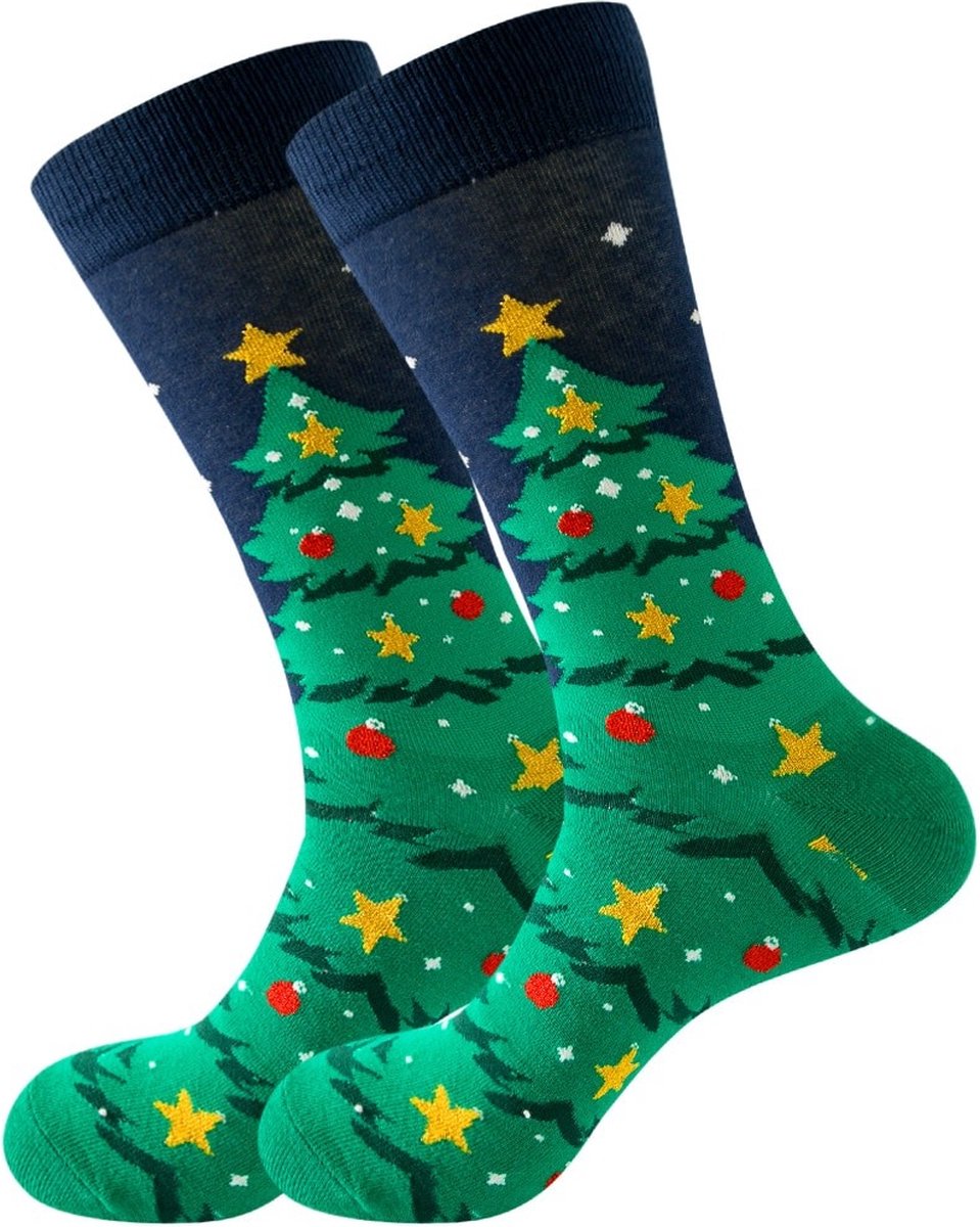 Kerstsokken - Kerstboom - Maat 37-45 - Kerstmis - Unisex - Cadeau