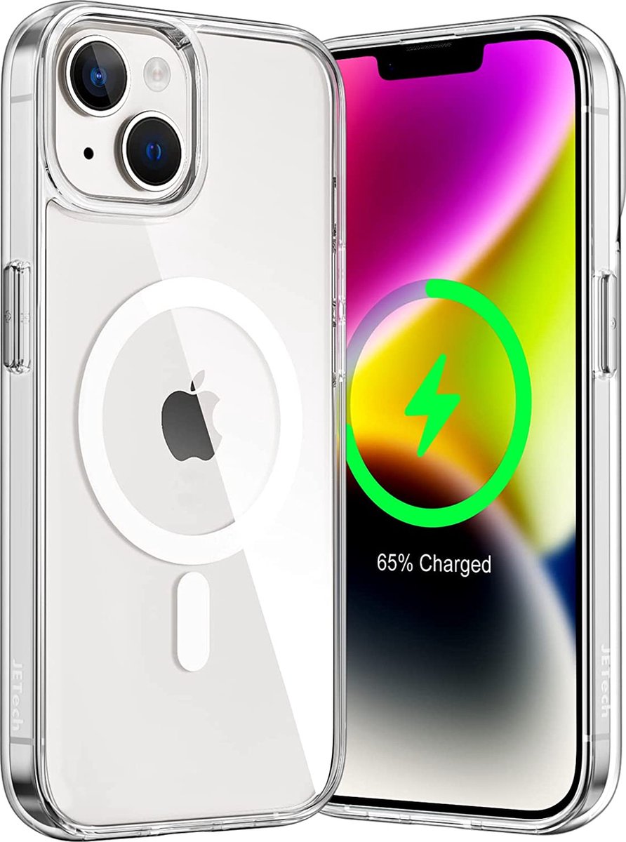 iPhone 14 hoesje magnetisch backcover- Transparant case - Arara