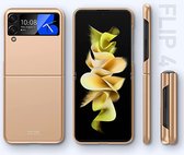 Rosegoud hoesje ultra thin case geschikt voor Samsung Galaxy Z Flip 4 hoesje / Galaxy Flip 4 - Rosegold case ultra dun geschikt voor Samsung Flip 4 - Rosegoud ultra thin case