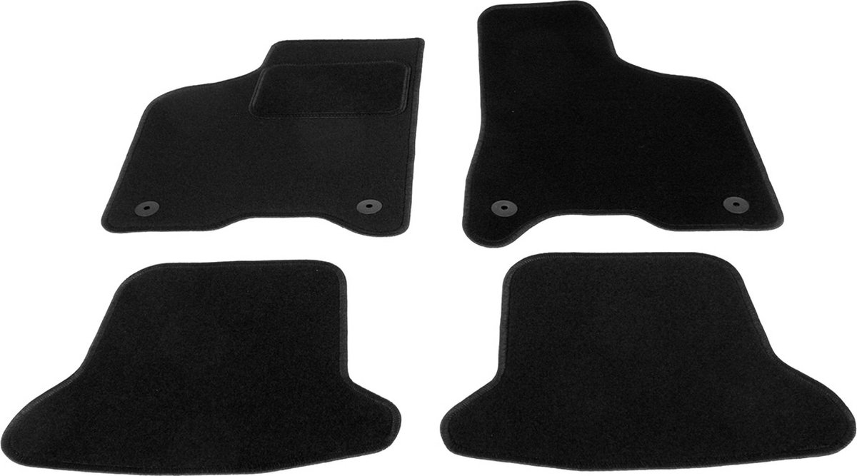 Automatten op maat - zwart stof - geschikt voor Seat Arosa 2000-2004