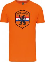 T-shirt Holland Embleem Groot | Oranje Shirt | Koningsdag Kleding | Oranje | maat XS
