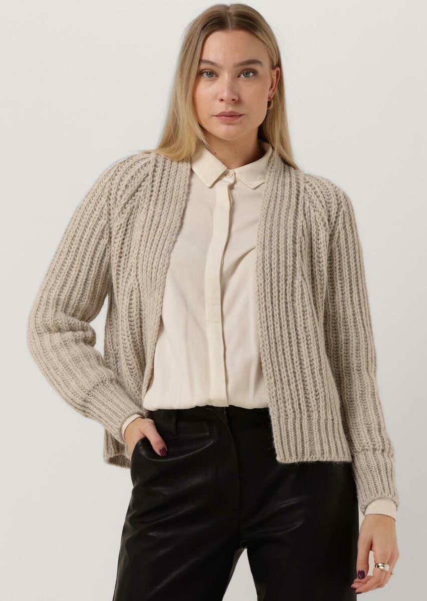 Moscow Jelena Truien & Vesten Dames - Sweater - Hoodie - Vest- Beige - Maat XL