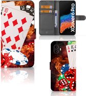 GSM Hoesje Geschikt voor Samsung Galaxy Xcover 6 Pro Wallet Book Case Personaliseren Casino