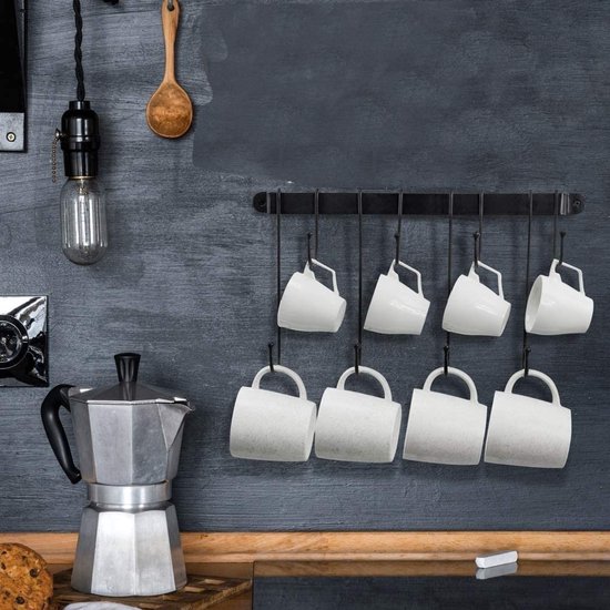 OKBY Wandbekerdispenser - 60-80 van kunststof One Touch Knop deur (kleur: zwart
