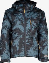 Mountain Peak jongens ski jas met print - Zwart - Maat 164