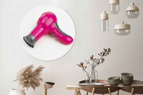 Un speelgoed rose Föhn Wall cercle aluminium ⌀ 120 cm - impression photo sur cercle mural / cercle vivant / cercle jardin (décoration murale) XXL / Groot format!