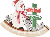 Kerstfiguur | Schommel | Sneeuwpop