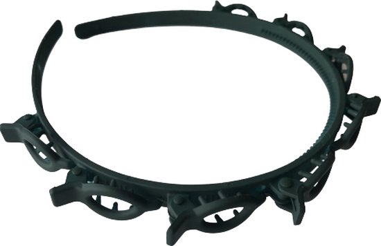 Diadeem - Diadeem met clips - diadeem met haarspeld - haar accessoires - Groen