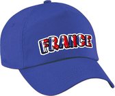 Bellatio Decorations Frankrijk landen / voetbal / EK / WK pet - volwassenen - blauw