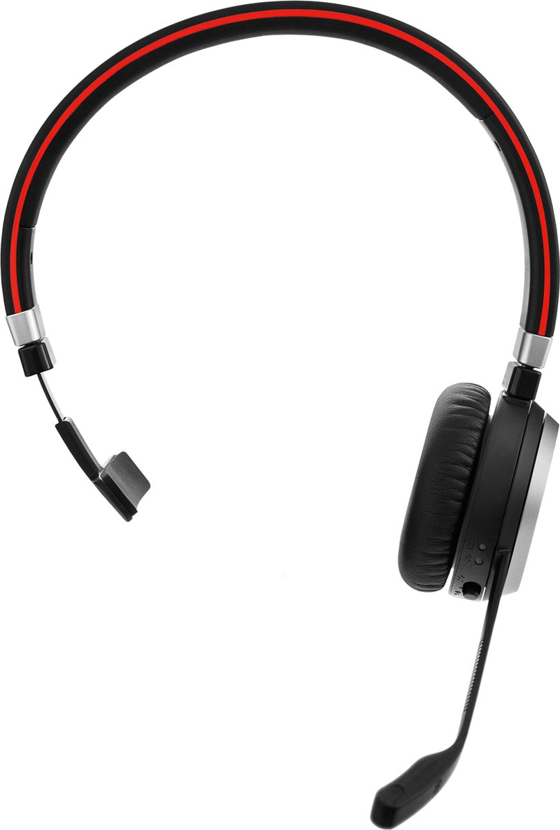 Jabra Evolve 65 Second Edition - MS Teams On Ear koptelefoon Telefoon Bluetooth, Radiografisch Mono Zwart Noise Cancell