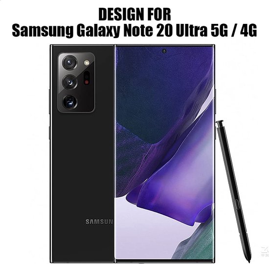 Zwarte Samsung Galaxy Note 20 Ultra 5G/4G telefoon met S Pen