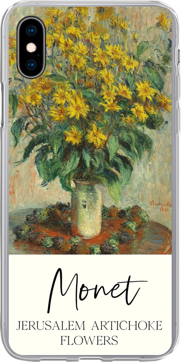 Telefoonhoesje Geschikt voor iPhone Xs hoesje - Oude meesters - Schilderij - Monet - Siliconen Telefoonhoesje Telefoonhoesje