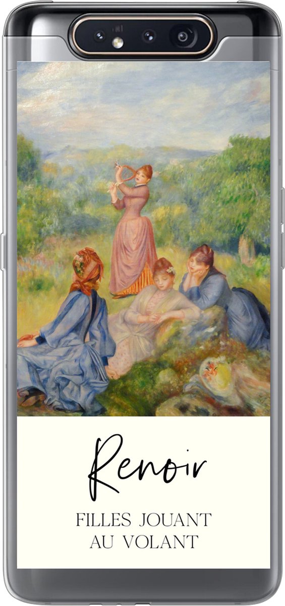 Telefoonhoesje Geschikt voor Samsung Galaxy A80 hoesje - Schilderij - Renoir - Impressionisme - Siliconen Telefoonhoesje Telefoonhoesje
