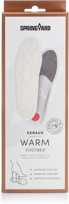 Springyard Sensus Warm - anatomische steunzool - zacht wol - maat 42 |  bol.com