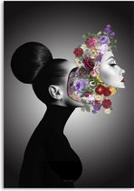 Melli Mello - Face Off - Wall Art - 80x120cm - Dibond - Woonaccessoire - Wanddecoratie - Kunst - Art - Interieur - Schilderij - Poster