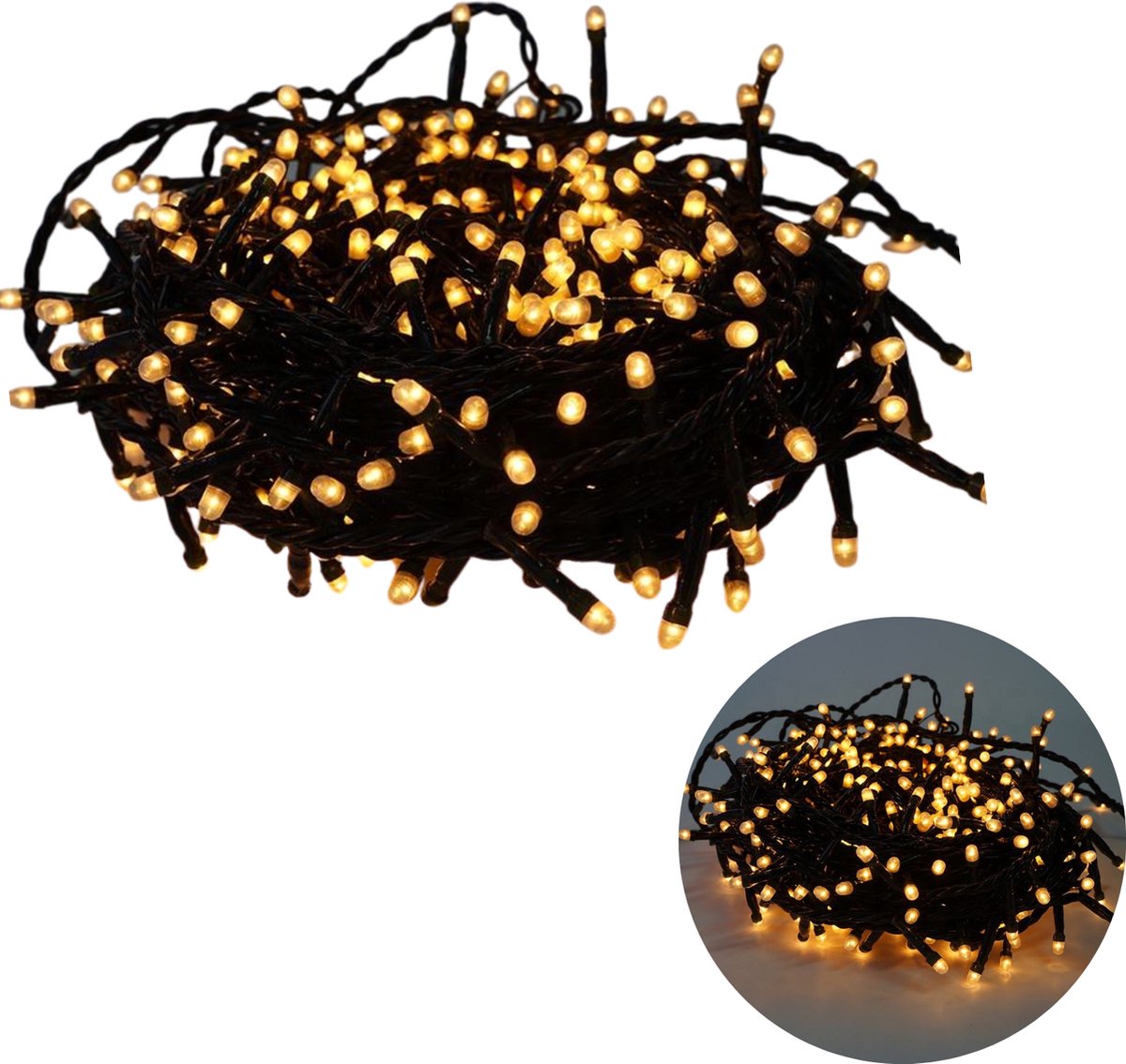 Kerstboomverlichting met 80 LED kogellampjes 6,4m