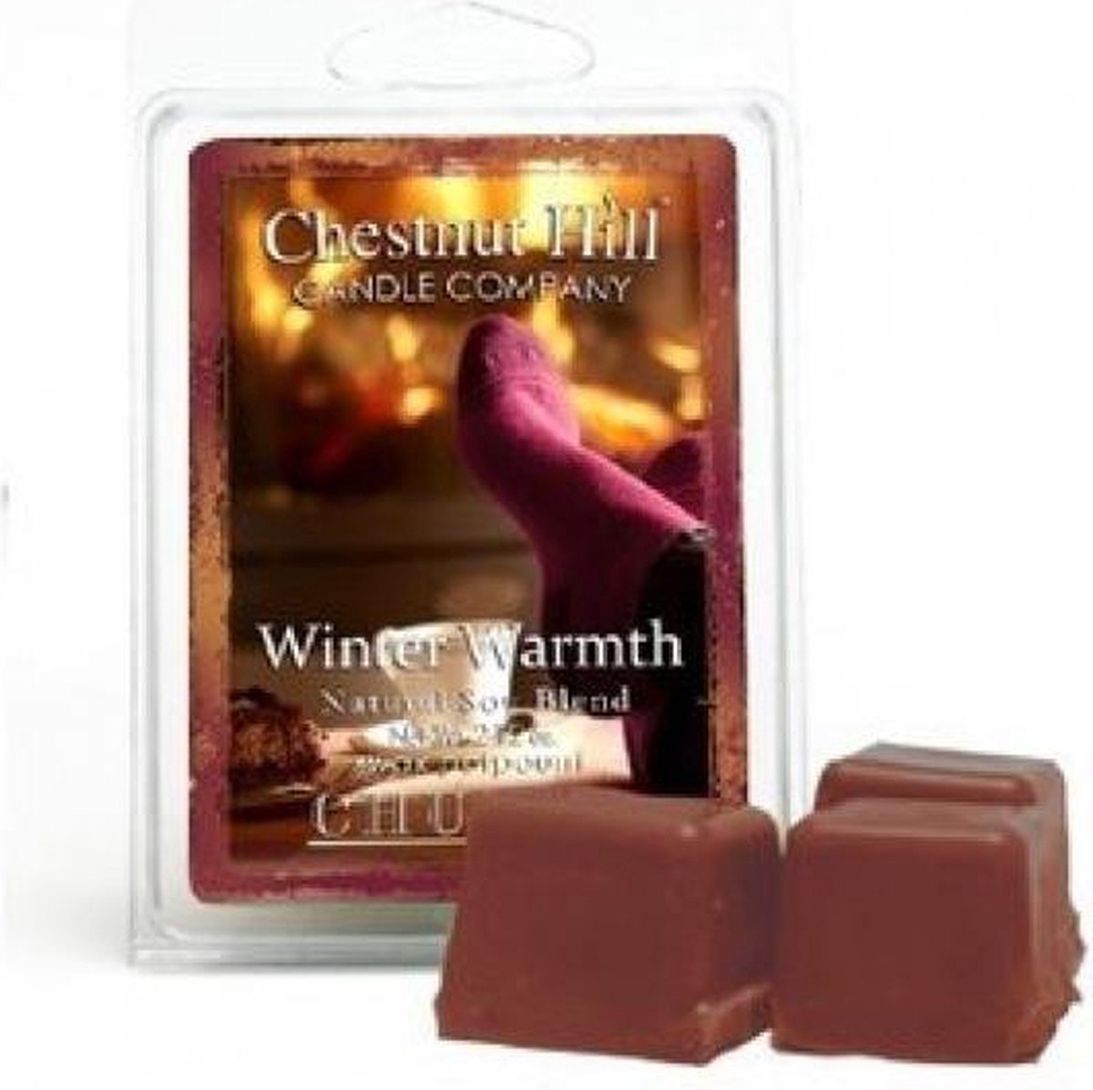 CHESTNUT HILL Candles | Soja Geurwas 85 g | 6 blokjes | TRADITIONAL CHRISTMAS