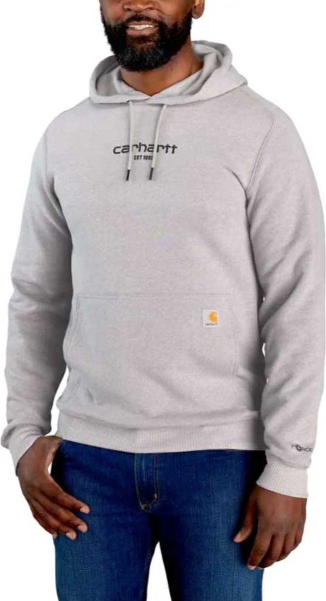 Carhartt Force Logo Graphic Sweatshirt Heren Asphalt Heather